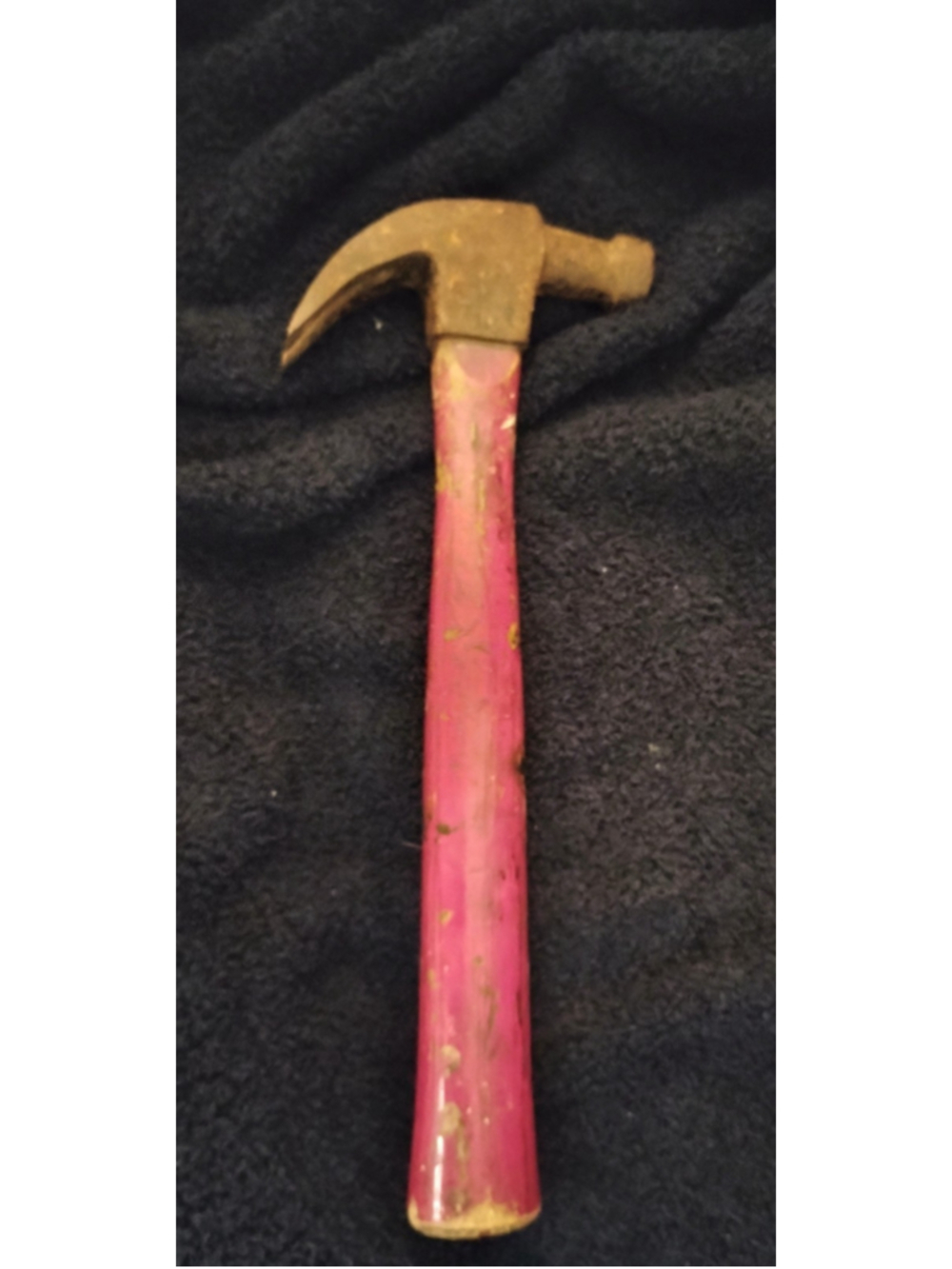 Vintage 13" Claw Hammer Red Wood Handle 1940s